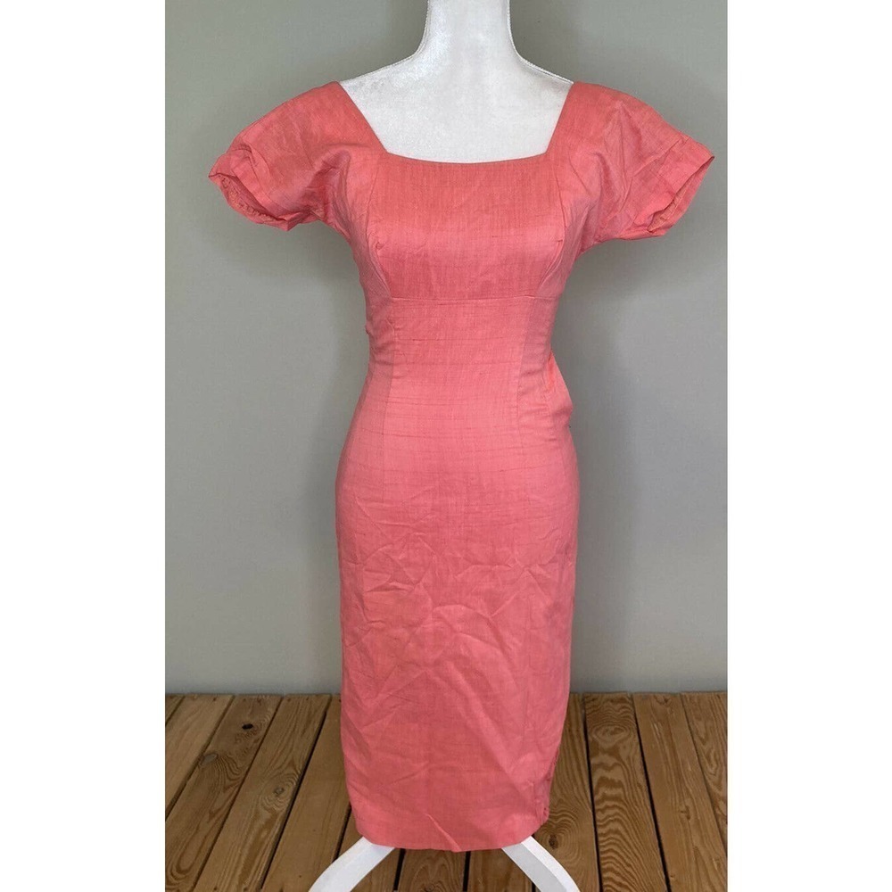Vintage LILLI DIAMOND Short Sleeve Midi Dress XS